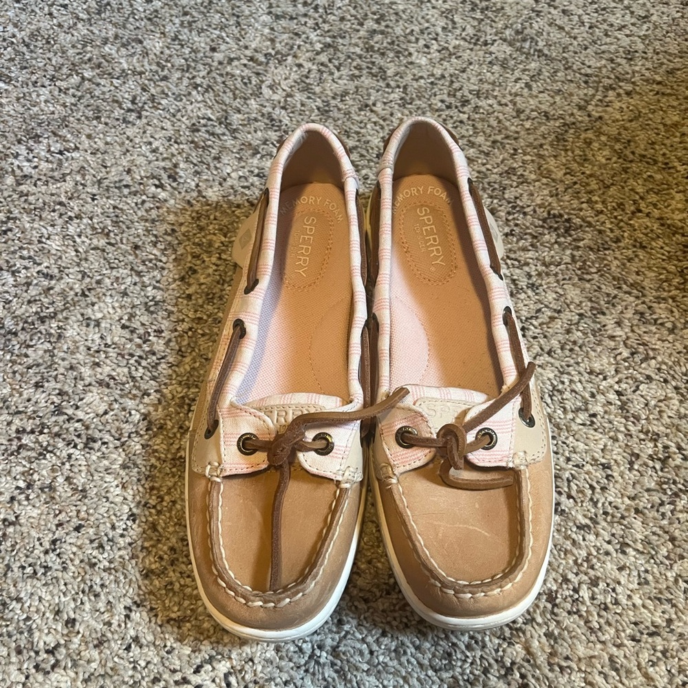 Sperry Women's Brown and Cream Loafers